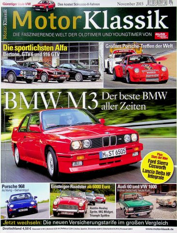Deckblatt Motor Klassik (11/2015)